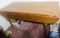 wooden table with sides that drop 42W x 60L x 30 H