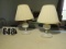 vintage milk glass lamps