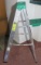 3-step aluminum ladder, 4 ft.