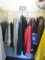 closet with men's clothes, lots of jackets, mostly size L