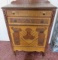 antique inlaid wood chest of drawers 28 w 17 d x 44 h