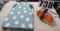portable folding ironing board and iron