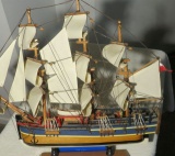 HMS Endeavor model ship 21 L x 18 H