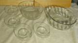 Vintage Arcoroc France bowl and glass bowl