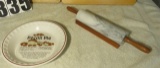 marble rolling pen and Hankook pecan pie plate