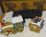 Christmas train and tracks