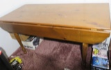 wooden table with sides that drop 42W x 60L x 30 H