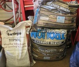 2 Â½ bags of cypress mulch with a full bag of Earthgro topsoil