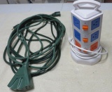 extension cord and mulit-plug adapter