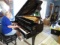 Weber WG50 Baby Grand piano serial #G080480 comes with cushioned piano bench