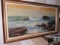 Framed oil on canvas - seashore scene 54