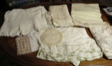 Group of antique linens