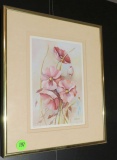 Framed floral print  9