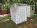 aluminum sided storage shed 7' d x 6' w x 7' h