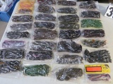 Mixed plastic fishing packaged worms  NEW old stock