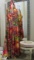 Party Time, size 8, multi color hand-beaded dress, halter style.  Perfect for cruise or party.  Dres