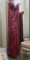 Party Time, size 8,  hand-beaded, strapless burgundy dress.  Perfect for cruise or prom.  Dress fits