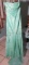 Mint green, size 6, Panoply strapless dress with flowing scarf.