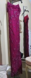 Hand-made, size 5/6, Scala burgundy beaded dress.  Perfect for any formal event.  Very elegant New w