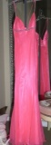 B' Dazzle, size 6,  Wow Pink beaded dress with sequined spaghetti straps. Perfect for prom or homeco
