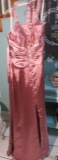Kiss Kiss by Mary's Size 8, mauve halter style dress.  Sequined and so pretty!  Bust 36.5; Waist 28;