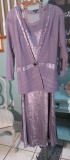 XL Komarov designer dress.  Purple Ash...  Fits size 14/16...  New with tags.  Retails for 400.00