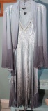 XL Komarov, Ombre Marine party dress, fits 14/16.  Sheer jacket. Perfect for mother of the bride or