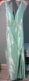 Kiss Kiss formal dress by Mary's Bridal, size 6, Beautiful, shiny mint green.  Very youthful. Bust 3
