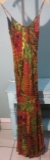 Hong N formal dressi, size 8.  Hand-beaded multi-colored with spaghetti straps. New with tags.