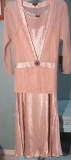 L Komarov party dress, Vintage Rose, fits size 10/12. Retails for 400.00 New with tags.