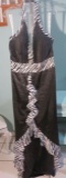 Gig special occasion dressi, size 16, black and white halter. New, missing tags.    Bust 44; Waist 3