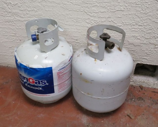 LP gas tanks full of gas