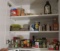 mixed spices in kitchen cabinet
