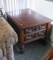 Carved oak lamp table