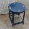 Stool, small metal hand painted 16 inches high