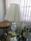 Glass table lamp and shade 34