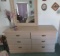 Blonde finish bedroom set: 2 nightstand, dresser, chest of drawers -no bed