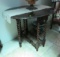 Gate leg drop leaf side table 37x27