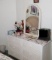 Wicker dresser with mirror 53x18x30