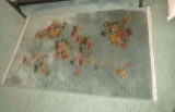 Wool floral print rug 36x61' or 3x5