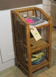 Wicker stand 12x12x25