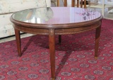 Glass top coffee table 30