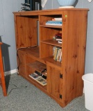 Pine entertainment center