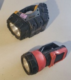 2 piece Eveready and Energizer flashlights