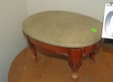 Vintage cushion top foot stool 16x12