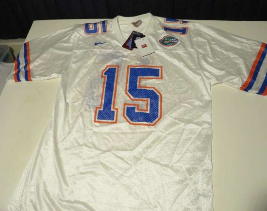 white #15 Florida Gators Jersey by Nike size L