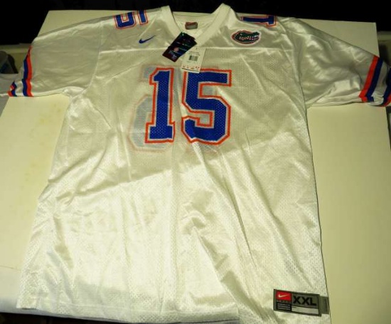 white #15 Florida Gators Jersey by Nike size 3XL