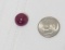 Ruby cabochon cut purple red 11.77 diameter 8.5 ct