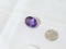 amethyst fancy cut oval shape with flat top and brilliant cut around edges 15.2mm x 20.9mm 20.45ct
