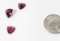 Trillion cut red purple garnet 6.7mm x 6.7mm  total weight for all 3 stones 8.4ct